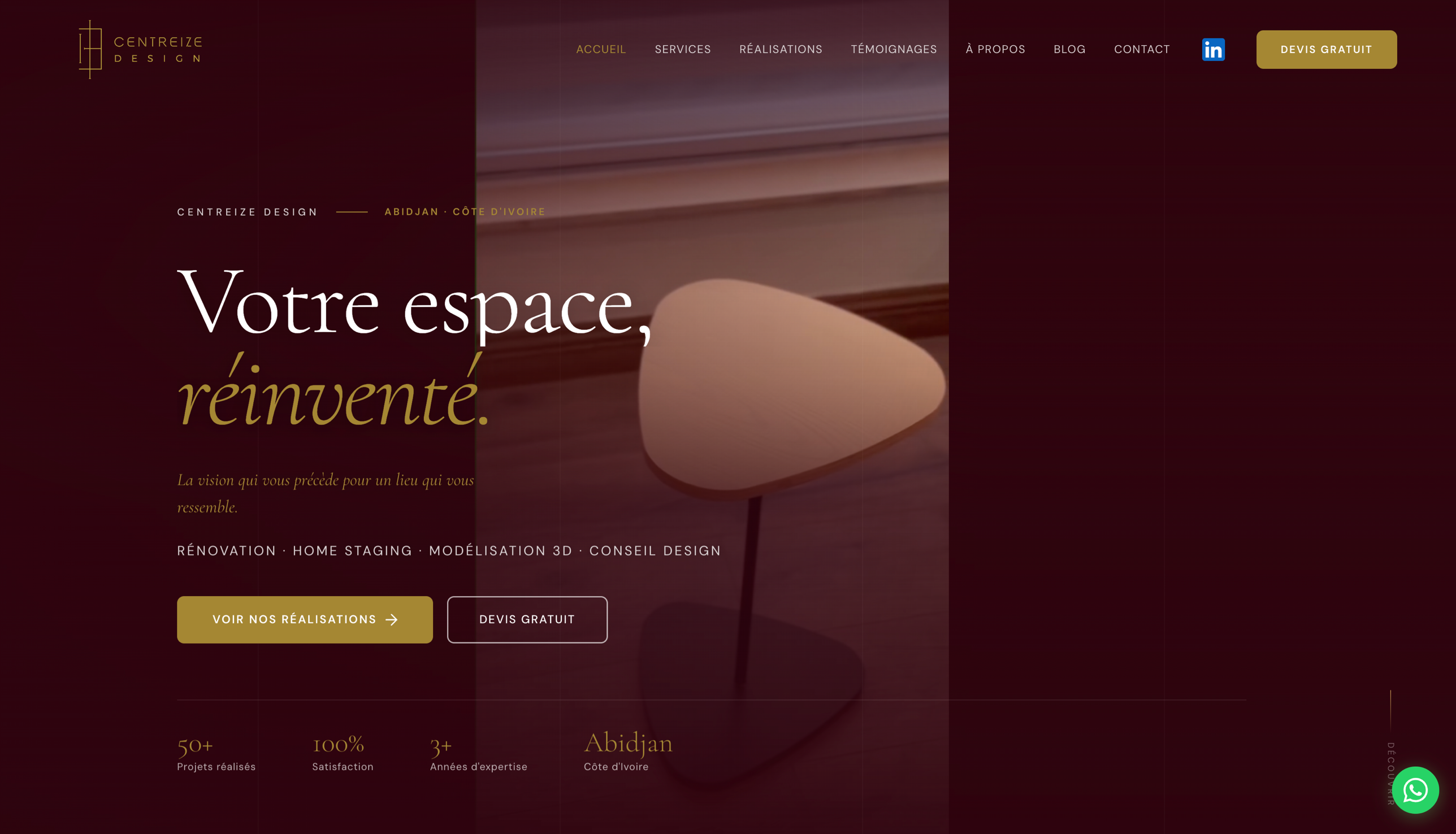 Centreize Design — site web